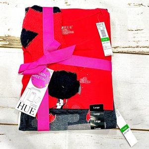 Hue Knit Sleepwear with Cozy Socks